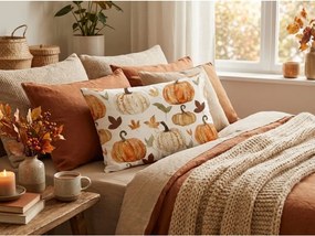 Flanelová obliečka na vankúš GOLDEN PUMPKINS 50x70 cm, farebná
