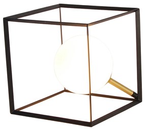 CLX Stolná dizajnová lampa FORIO, 1xG9, 6W, 20x20cm, čierna