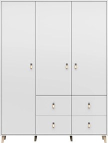 Šatníková skriňa FALCO 150 - biela