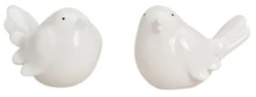 Keramický vtáčik BIRDAMIC 9 cm - viac variantov Farba: Biela
