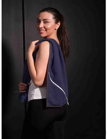 RÝCHLOSCHNÚCI BAVLNENÝ UTERÁK SPORT 30X110 CM TMAVOMODRÁ