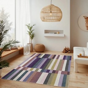 Fialový prateľný koberec 60x100 cm Purple Rain – Mila Home