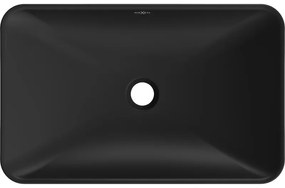 Mexen Avila, umývadlo na dosku 58 x 37 cm, čierna matná, 21115585