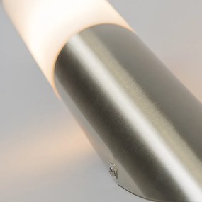 Moderná vonkajšia nástenná lampa oceľ IP44 - Rox