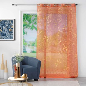 Oranžová voálová záclona 140x280 cm Belflor – douceur d'intérieur