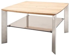 Konferenčný stolík Harla - 50x41x50 (dub, hnedá, masív)
