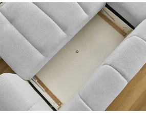 Svetlosivá rozkladacia/s úložným priestorom rohová pohovka (ľavý roh/s leňoškou) Fuji – Bobochic Paris