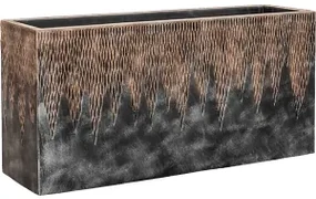 Kvetináč Luxe lite Universe comet rectangle bronzový 100x30x50 cm