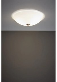 Biele stropné svietidlo so skleneným tienidlom ø 35 cm Polar – Markslöjd