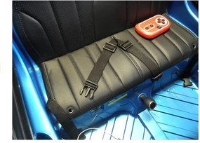 LEAN CARS Elektrické autíčko BMW X6M pre deti modré lakované