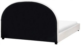 Beliani Vodná posteľ VAUCLUSE 160 x 200 cm Krémová biela manželská