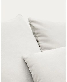 Biele ľanové kreslo Nora – Kave Home