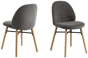 Čalouněná jídelní židle Sophia tmavě šedá