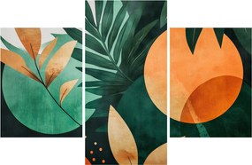 Obraz - Geometrické prírodné motívy (90x60 cm)