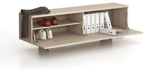 Skrinka nízka SOLID, 1800 x 400 x 550 mm, dub prírodný