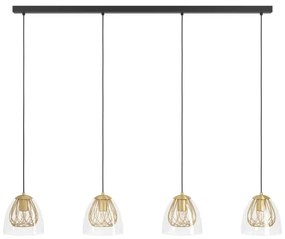 Eglo 390038 - Luster na lanku JAZMINIA 4xE27/40W/230V zlatá