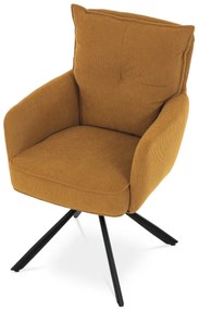 Sada jedálenských stoličiek s vratným mechanizmomHC-X1128 YEL2, manšestr, 2 ks