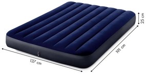 Nafukovací velúrový matrac pre 2 osoby