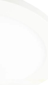 Stropné svietidlo biele 22,5 cm vrátane LED 3-stupňový stmievač IP44 - Steve