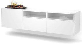 Elektrický krb Tecero Cassette 400/600 biely lesk