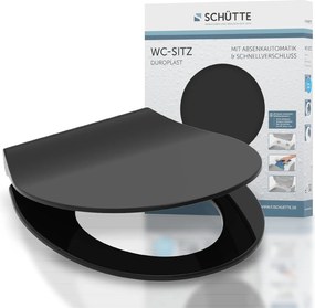 Eisl Sanitär WC sedátko Duroplast Soft Close Slim Black 82710