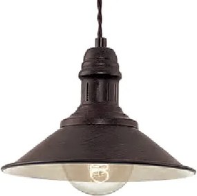 Brilagi - Závesný luster na lanku FORGE 1xE27/60W/230V pr. 22 cm hnedý