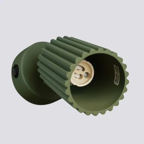 Sollux SL.1617 - Nástenné bodové svietidlo KARBON 1xGU10/10W/230V zelená