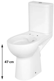 Cersanit Etiuda wc kombi so zadným odpadom K11-0221