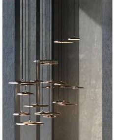 DFTP by Nordlux - LED Stmievateľný luster na lanku ARTIST LED/14W/230V pr. 25 cm medená