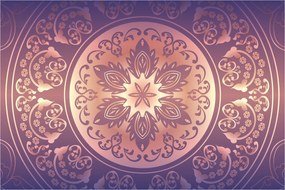 Obraz - Mandala na fialovom gradiente (90x60 cm)