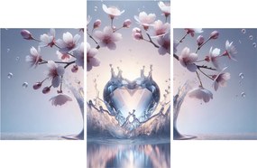 Obraz - Diamantové srdce (90x60 cm)