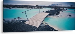 Obraz dreveného mosta (120x50 cm)