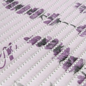 Kúpeľňová penová rohož / predložka PRO-079 Levandule na fialkovom - metráž šírka 65 cm