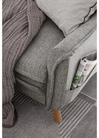 Sivá rozkladacia rohová pohovka (ľavý roh) Charming Charlie – Miuform