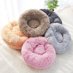 PuppyJoy Donut, okrúhly vankúš pre psa 100cm, veľkosť L, PJ-011, hnedá, HOM-50059
