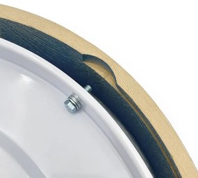 Brilagi - Stropné svietidlo PINO 1xE27/15W/230V borovica/modrá pr. 27,5 cm