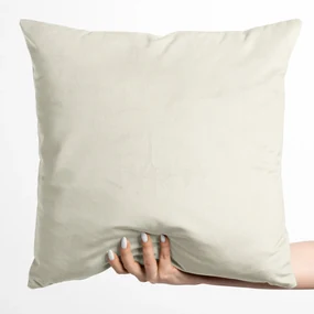 Biante Zamatová obliečka na vankúš Velvet Brick SVB-203 Smotanová 45 x 45 cm