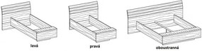 Ahorn SALINA BOX pri nohách - dvojlôžková posteľ so vstavaným úložným boxom, lamino