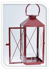 Sada kovových lampášov Reds 3 ks, červená