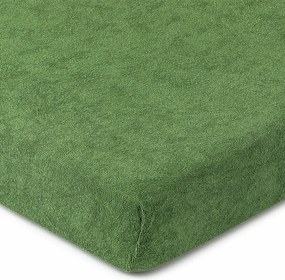 4Home froté prestieradlo olivovozelená, 90 x 200 cm