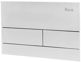 Rea, tlačidlo na splachovanie k podomietkovým systémom WC K011A-Q Rea T, brúsená oceľ, REA-E0057
