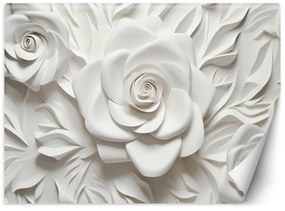 Gario Fototapeta Biele ruže Materiál: Vliesová, Rozmery: 200 x 140 cm