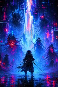 Cyberpunk - Metalický obraz 60x40cm