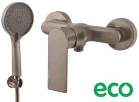 Sprchová batéria RAV SLEZÁK Nil so sprchovacím setom 150 mm kartáčovaná metal grey NL181.5/1MGK