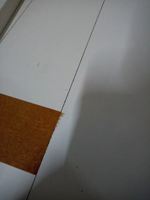 AKCIA Biely jedálenský stôl s doskou v dekore dub sonoma MADO 120x80 II. akosť