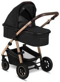 Lionelo - Kombinovaný kočík 3v1 AMBER Čierny Onyx