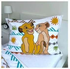 Jerry Fabrics Bavlnené obliečky Leví Kráľ Africa, 140 x 200 cm, 70 x 90 cm