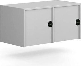 Nadstavba pre skrine FRAME, 2x dvere, 872 x 450 x 427 mm, RFID zámok, sivá