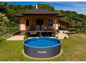 Bazén s pevnou konštrukciou ø 366 cm hĺbka 122 cm Orlando – Marimex