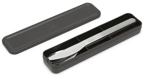 Antikoro cestovný príbor v striebornej farbe v súprave 3 ks Make &amp; Take – Brabantia